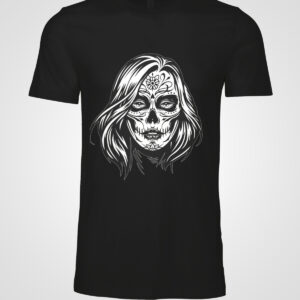 Skull day of dead girl
