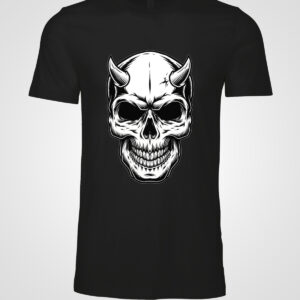 Skull Smiling with Horns